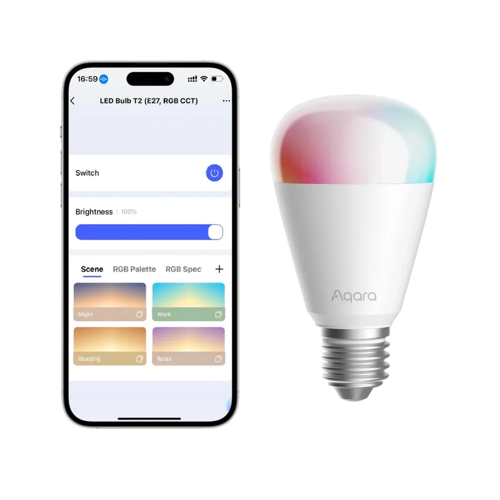 لامپ هوشمند آکارا LED Bulb T2 سرپیچ E27 (Matter)