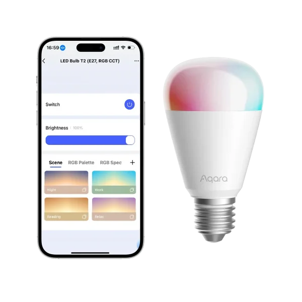 لامپ هوشمند آکارا LED Bulb T2 سرپیچ E27 (Matter)